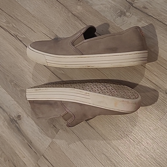 Tory Burch Grey Slip On Sneakers Size 7.5 - Picture 2 of 7